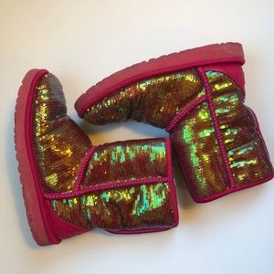 Ugg’s- pink sequin classic Ugg boots